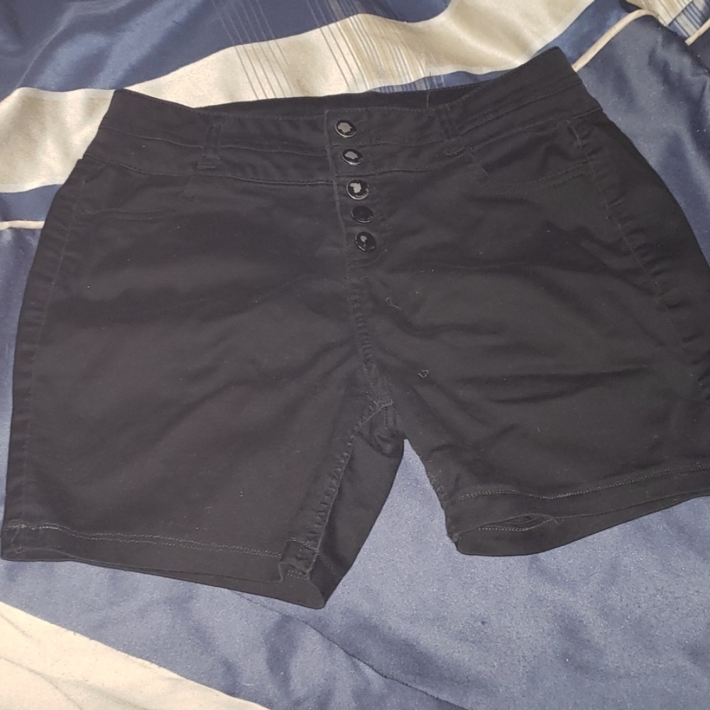Black high waisted shorts